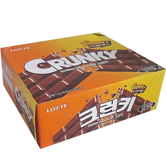 상품 이미지: 롯데웰푸드 크런키 초콜릿, 34g, 12개
