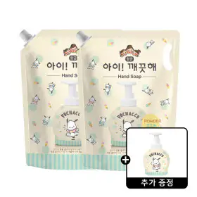 상품 이미지: 아이깨끗해X포차코 핸드워시 순향 리필 1.8L 2개 +포차코 490ml 공용기 증정