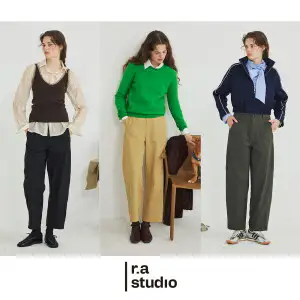 상품 이미지: 라스튜디오 26FW 여성 배럴 팬츠 3종