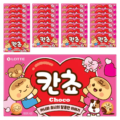 상품 이미지: 롯데웰푸드 칸쵸 초코, 54g, 30개