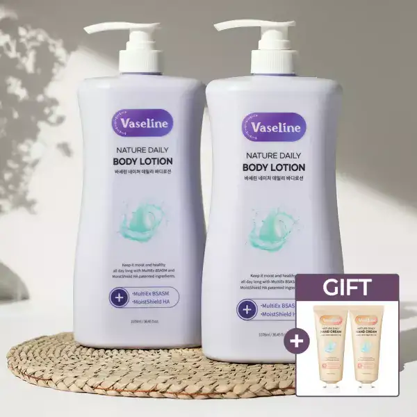 상품 이미지: [15%즉할+사은품] 바세린 모이스처 바디로션 1078ml 2개+핸드크림 60ml 2개 향기좋은 고보습 데일리 바디크림