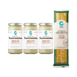 상품 이미지: 청정원 머쉬룸투움바 파스타소스 350g, 3개 + 스파게티면 500g, 1개