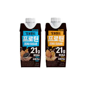 상품 이미지: 오트몬드 프로틴 쿠키앤크림 250mlx18입+오트몬드 프로틴 고소한맛 250mlx18입 (총36입)