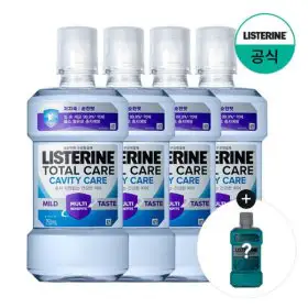 상품 이미지: 쿨민트250ml증정 리스테린 토탈케어 캐비티 마일드 750ml x4