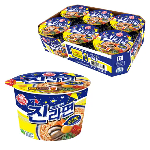 상품 이미지: 오뚜기 진라면 순한맛 용기, 6개