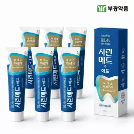 상품 이미지: 부광약품 시린메드 에프 시린이치약 잇몸치약 무불소 125g 6개