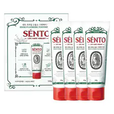 상품 이미지: 센토 프라임 고불소 구취케어 치약 아쿠아민트향, 120g, 4개