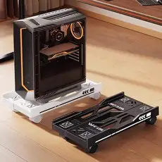 상품 이미지: 스피세프 이동식 PC받침대 조절형 컴퓨터 본체받침대, 블랙, 1개, 블랙