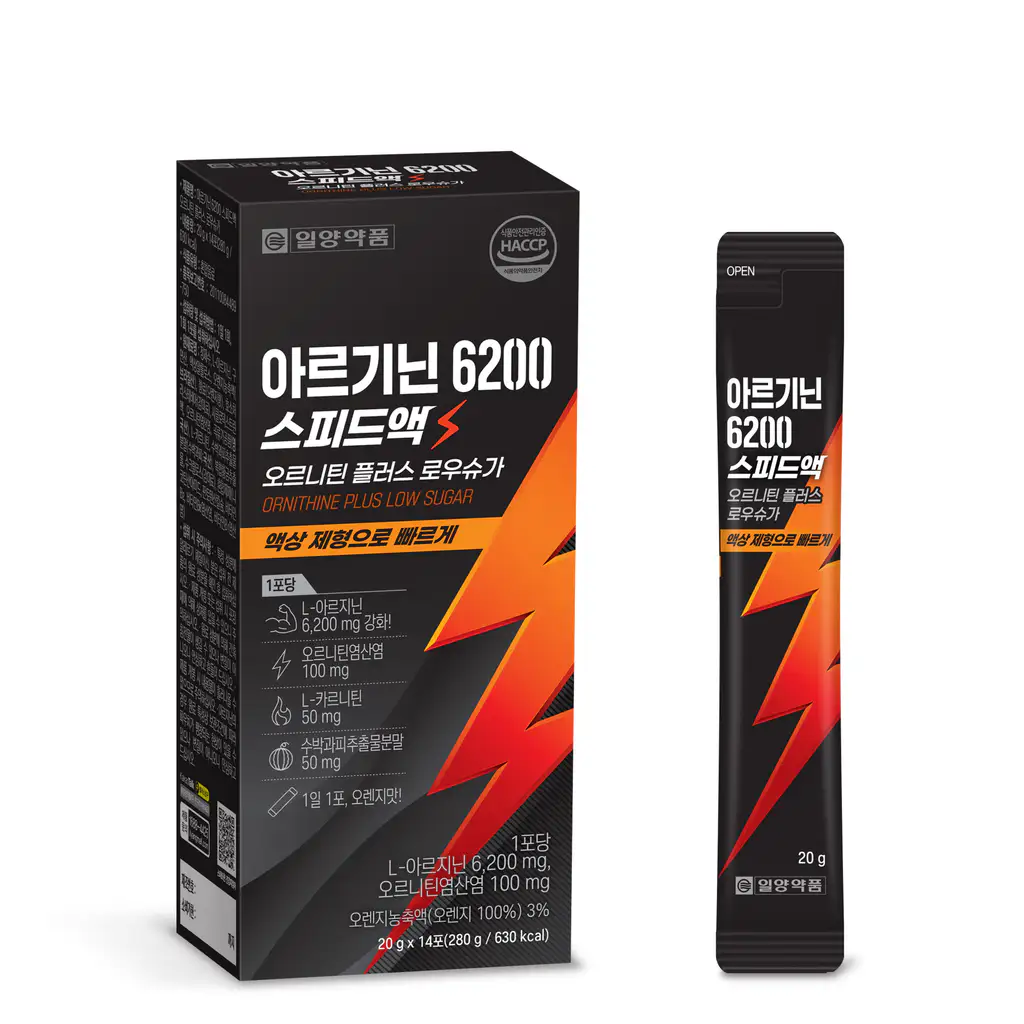 상품 이미지: [네이버단독 도착보장] 액상 L 아르기닌 6200 스피드액 14P 카르니틴 시트룰린 효능 효과 14포, 1개