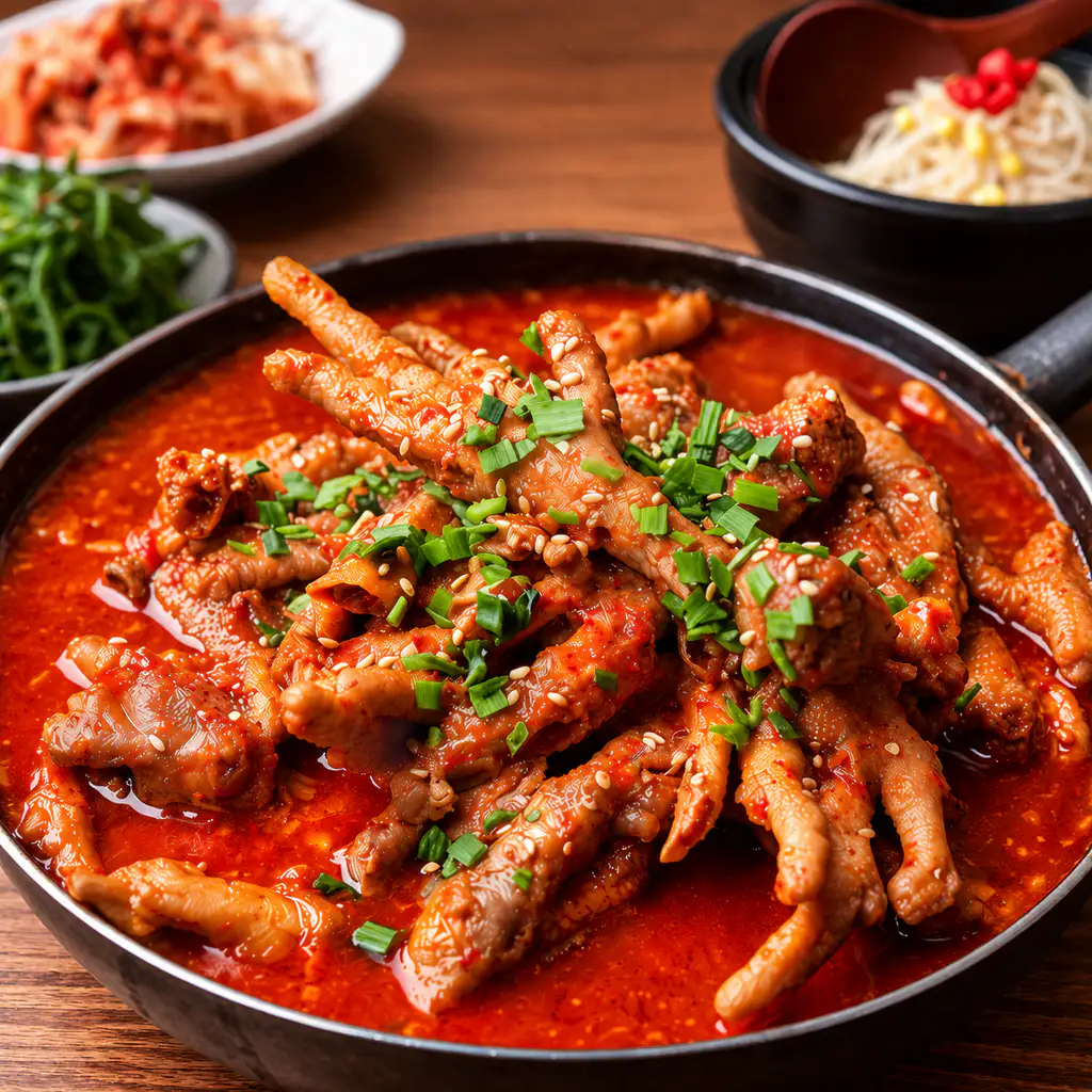 상품 이미지: 국내산 국물닭발 매운 뼈닭발 술안주 간편식 500g