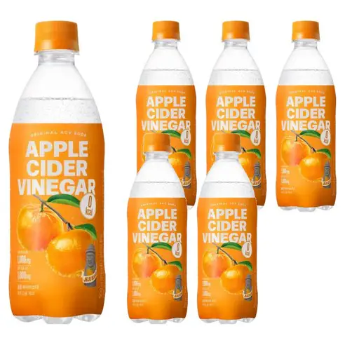 상품 이미지: 클룹 애사비소다 제주감귤 제로 탄산음료, 500ml, 6개