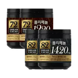 상품 이미지: 롯데웰푸드 드림카카오 72% 86g, 2개 + 82% 86g, 2개
