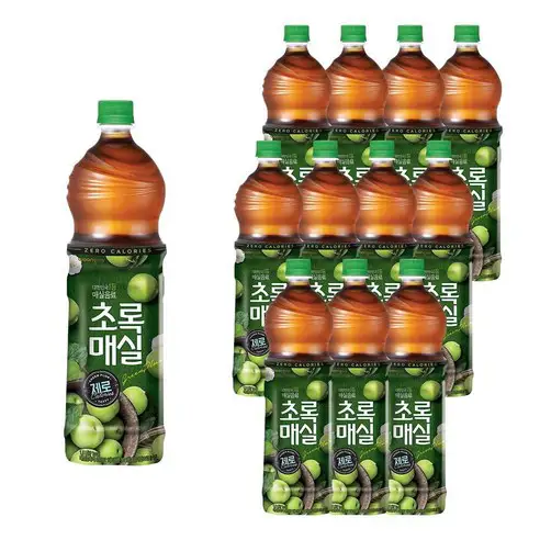 상품 이미지: 초록매실 제로, 1.5L, 12개