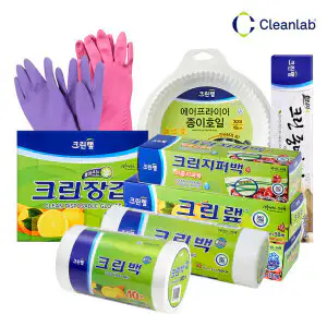 상품 이미지: 크린랩 대용량 롤백 1000매 외 위생장갑 지퍼백 위생백 고무장갑 랩 모음