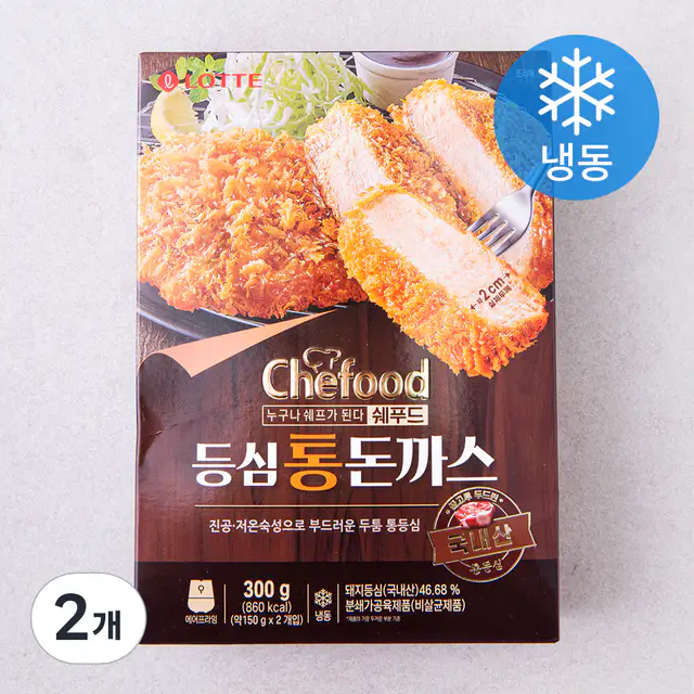 상품 이미지: 쉐푸드 등심 통 돈까스 (냉동), 300g, 2개