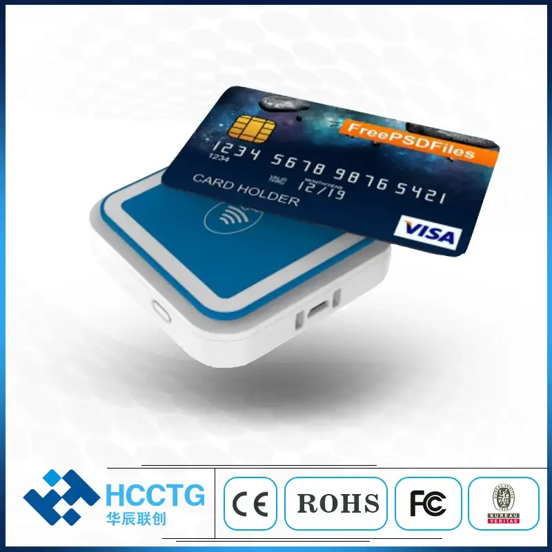 상품 이미지: 안드로이드 IOS 윈도우 올인원 EMV PCI Visa Master Amex MSR IC 칩 NFC 카드 리더, 블루투스 MPOS 모바일 I9