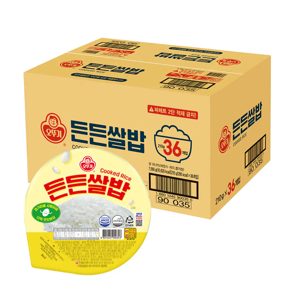 상품 이미지: 오뚜기 든든쌀밥 210g 36개