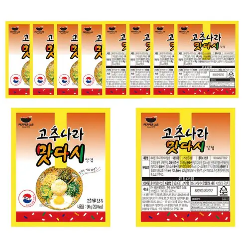 상품 이미지: 페퍼랩 고추나라 맛다시 양념, 90g, 10개
