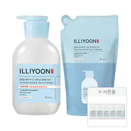 상품 이미지: 일리윤 세라마이드아토6.0 탑투토워시 500ml, 1개+리필 500ml, 1개+증정(세라마이드 아토 로션 5ml, 5개)