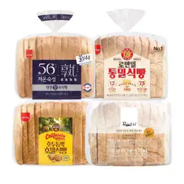 상품 이미지: 삼립 데일리 식빵 모음 4봉 골라담기 (통밀/호두/에그/저온숙성)