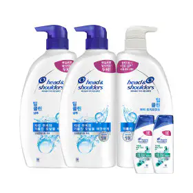 상품 이미지: 헤드앤숄더 딥클린 샴푸 850ml 2개+트리트먼트 850ml 1개 + 미니샴푸 2개 s