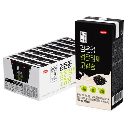 상품 이미지: 완전두유 검은콩 검은참깨 고칼슘, 190ml, 24개