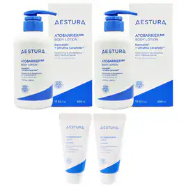 상품 이미지: 에스트라 아토베리어365 바디로션400ml x2개+크림30ml x2개 증 정