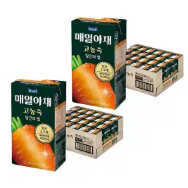 상품 이미지: [T쇼페] 매일야채 고농축 당근의힘, 125ml, 48개