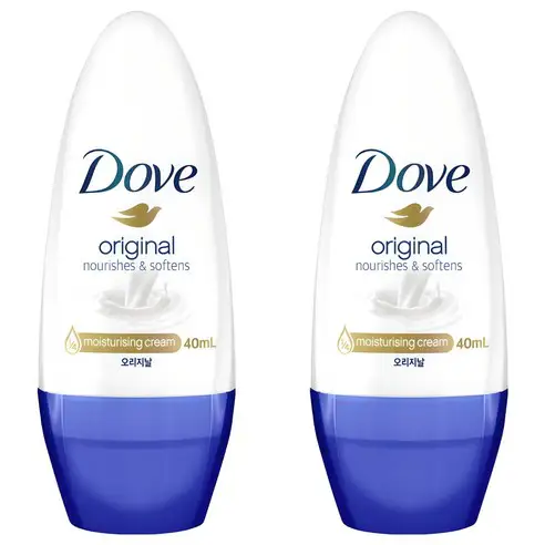 상품 이미지: 도브 오리지날 롤온 데오드란트, 40ml, 2개