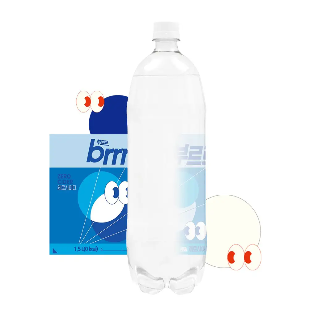 상품 이미지: 부르르 제로사이다 오리지널, 1.5L, 12개