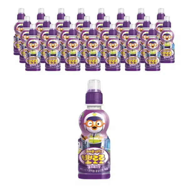 상품 이미지: 팔도 뽀로로 블루베리, 235ml, 24개