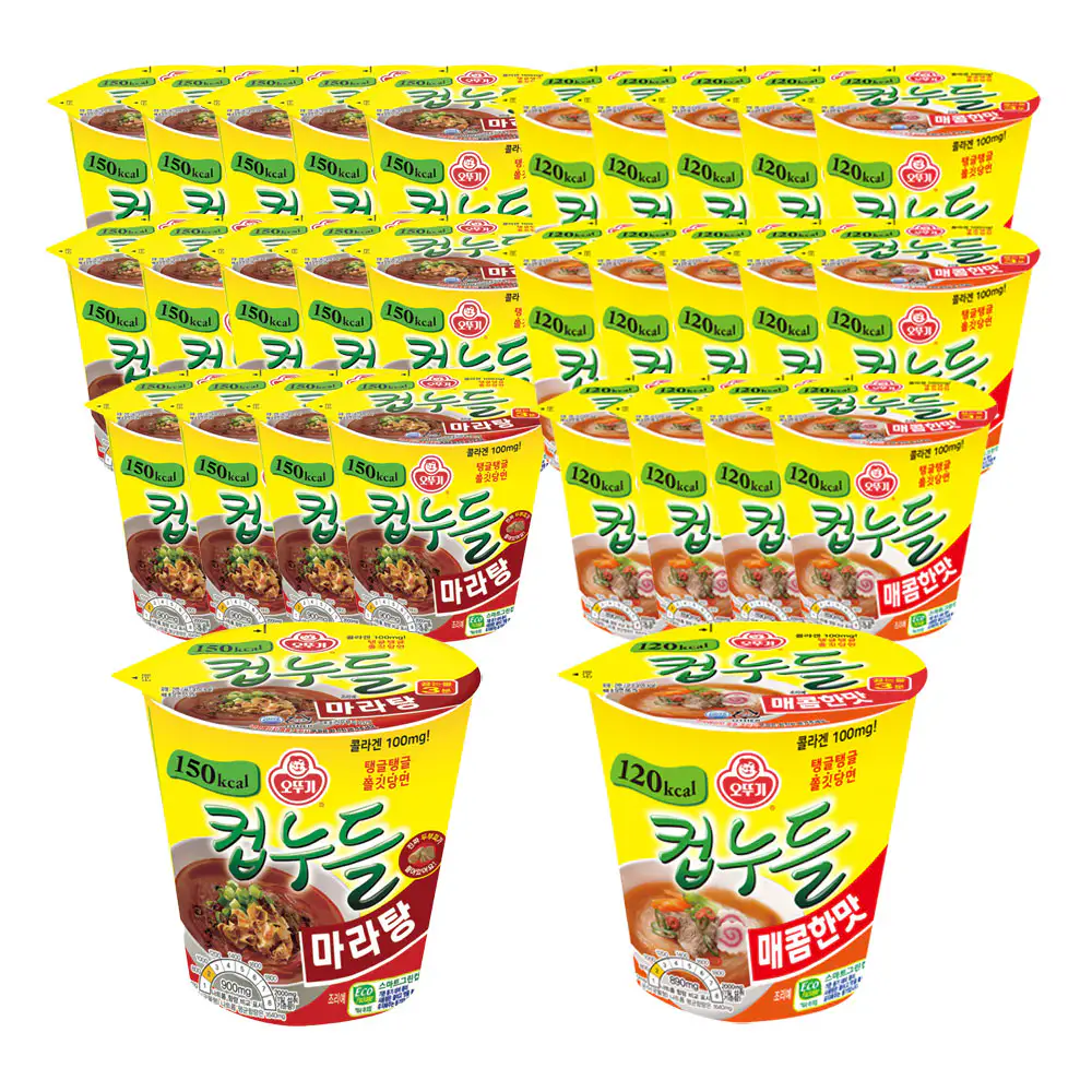 상품 이미지: 오뚜기 컵누들 마라탕 44.7g 15개+매콤한맛 37.8g 15개 외 5종