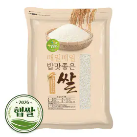 상품 이미지: 백미 쌀 5kg / 2026년 햅쌀 / 상등급 / 10kg 구매시 사은품 증정