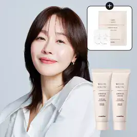 상품 이미지: [공식판매처] 매스티나 화이트매스틱 기미 잡티 미백 광채 앰플 크림 50ml 2개 + 앰플 2매+ 마스크 1매