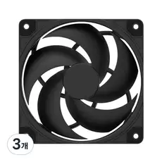 상품 이미지: 쓰리알시스템 케이스쿨러 BLACK SILENCE SE 120, 3개