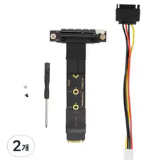 상품 이미지: 컴스 PCIe to M.2 NVMe 어댑터, 2개, BF657