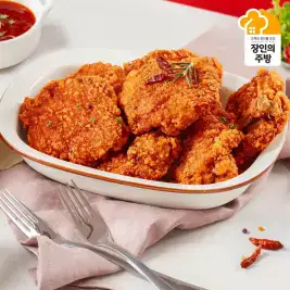 상품 이미지: [품질보장][편의점_조각치킨]매콤넓적다리 1.25kg(10조각) VS. 편의점 3,300원/조각