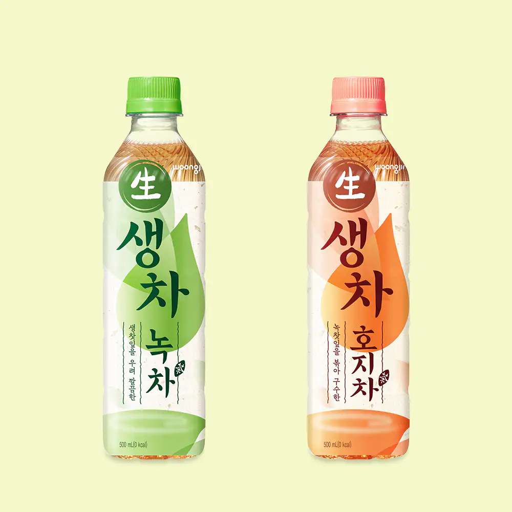 상품 이미지: 생차 녹차 500mL 20개+생차 호지차 500mL 20개