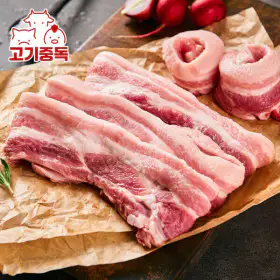상품 이미지: (신선집중) 고기중독 삼겹살 2KG (1KG+1KG) 구이용 보쌈용