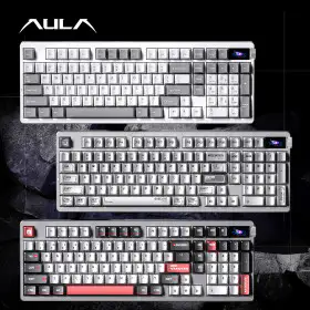 상품 이미지: AULA 독거미 NOVA98 8K 기계식 키보드 블루투스 10000mAh 가스켓 LCD 멀티노브