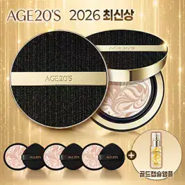 상품 이미지: [에이지투웨니스]+AGE20S 앰플 에센스 팩트 골드 볼륨샷 기본 패키지(본품*2+리필*3+골드 캡슐 앰플*1)