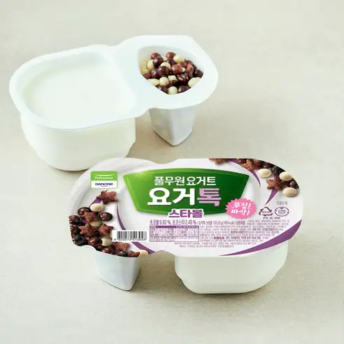 상품 이미지: 풀무원 다논 요거톡 스타볼 요거트, 132.25g, 2개