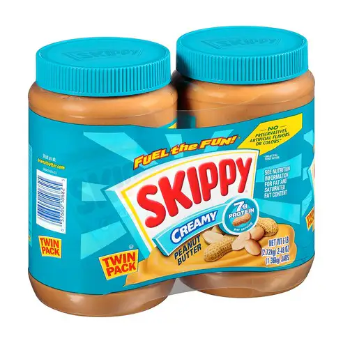 상품 이미지: 스키피 크리미 피넛 버터, 1.36kg, 2개