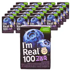 상품 이미지: 아임리얼 100 고농축 블루베리, 120ml, 24개