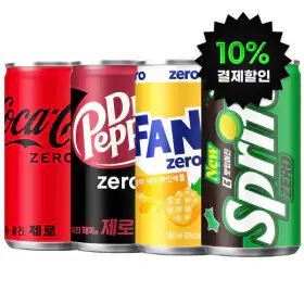 상품 이미지: (옵션선택)코카콜라제로 190ml + 제로 음료 190ml 모음 60캔 (30캔x2박스)
