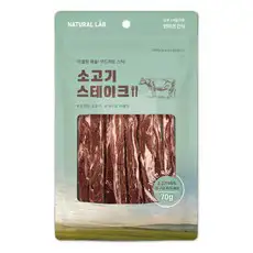 상품 이미지: 네츄럴랩 강아지 건강한육포 스테이크, 70g, 1개, 소고기