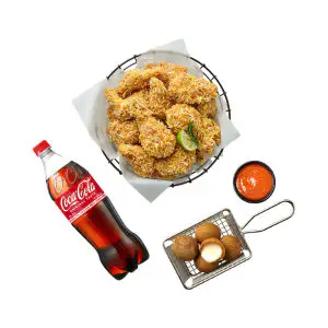 상품 이미지: (BHC) 콰삭킹+치즈볼+콜라1.25L