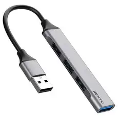 상품 이미지: 넥스트유 4포트 유볼그 USB 3.0 멀티포트 USB 허브 744UH, 혼합색상, 1개