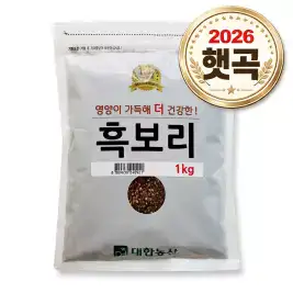 상품 이미지: 국산 흑보리 1kg 1봉 26년산 햇보리 검정보리