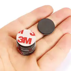 상품 이미지: 일상채움 3M 원형 자석 스티커 25mm, 블랙, 20개